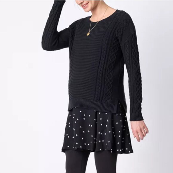 NWT | Seraphine Tiffany Dress | Maternity & Nursing Dress with Sweater | Size 10 - Picture 1 of 2